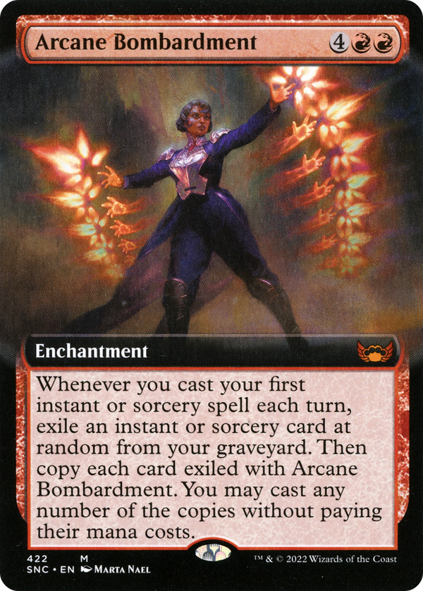Arcane Bombardment (Extended Art) (SNC-422) - Streets of New Capenna: (Extended Art) Foil