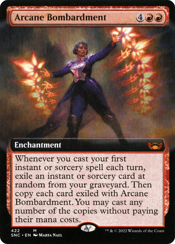 Arcane Bombardment (Extended Art) (SNC-422) - Streets of New Capenna: (Extended Art) Foil