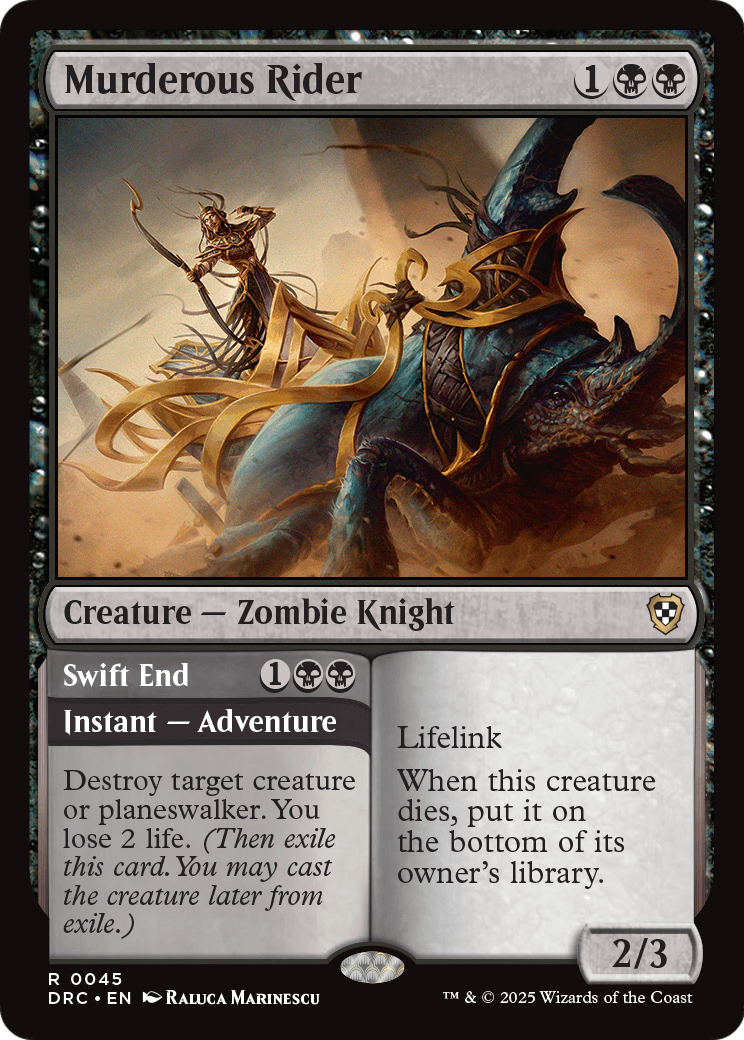Murderous Rider (DRC-045) - Commander: Aetherdrift