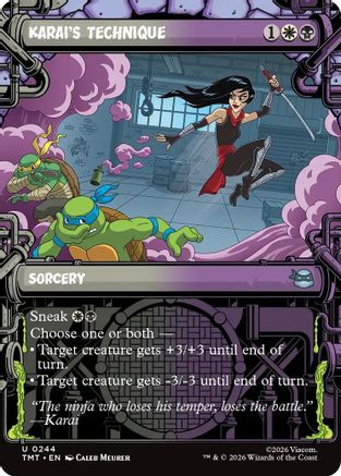 Karai's Technique (Showcase) (TMT-244) - Teenage Mutant Ninja Turtles Foil