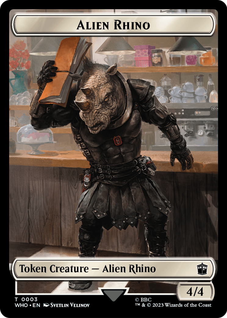 Alien Rhino (TWHO-003) - Doctor Who Tokens
