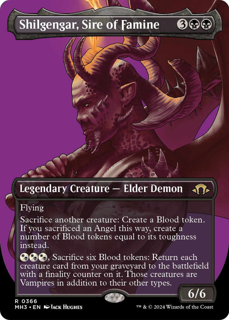 Shilgengar, Sire of Famine (Borderless) (MH3-366) - Modern Horizons 3