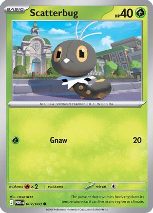 Scatterbug 007  - Reverse Holofoil ME03 Perfect Order - Common
