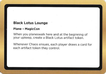 Black Lotus Lounge (Black Lotus Unknown Planechase) (OVER-) - Oversize Cards