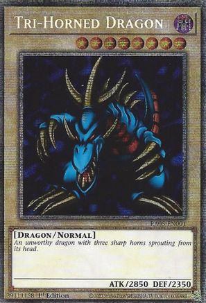 Tri-Horned Dragon (RA05-EN001) - Rarity Collection 5 1st Edition