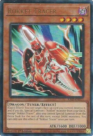 Rokket Tracer (Ultimate Rare) (RA05-EN015) - Rarity Collection 5 1st Edition