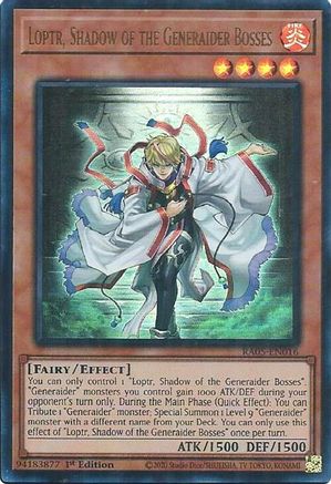 Loptr, Shadow of the Generaider Bosses (Ultra Rare) (RA05-EN016) - Rarity Collection 5 1st Edition