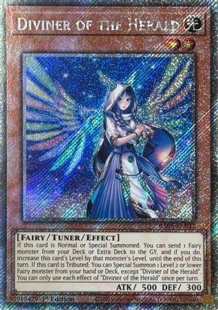 Diviner of the Herald (Platinum Secret Rare) (RA05-EN017) - Rarity Collection 5 1st Edition