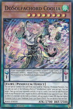 DoSolfachord Coolia (RA05-EN018) - Rarity Collection 5 1st Edition