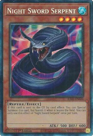 Night Sword Serpent (Collector's Rare) (RA05-EN020) - Rarity Collection 5 1st Edition