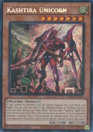 Kashtira Unicorn (Secret Rare) (RA05-EN025) - Rarity Collection 5 1st Edition