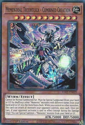 Mementoal Tecuhtlica - Combined Creation (RA05-EN029) - Rarity Collection 5 1st Edition