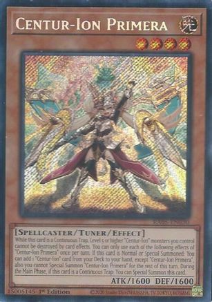 Centur-Ion Primera (Secret Rare) (RA05-EN030) - Rarity Collection 5 1st Edition