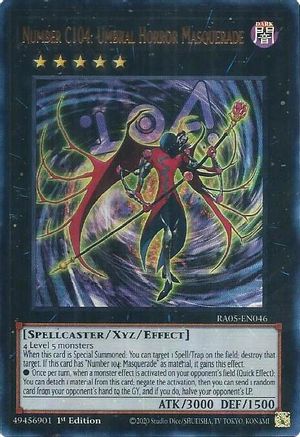 Number C104: Umbral Horror Masquerade (Ultra Rare) (RA05-EN046) - Rarity Collection 5 1st Edition