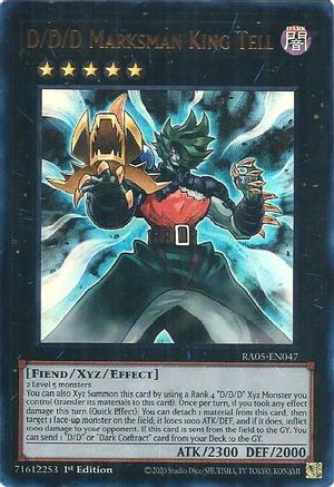 D/D/D Marksman King Tell (Ultra Rare) (RA05-EN047) - Rarity Collection 5 1st Edition