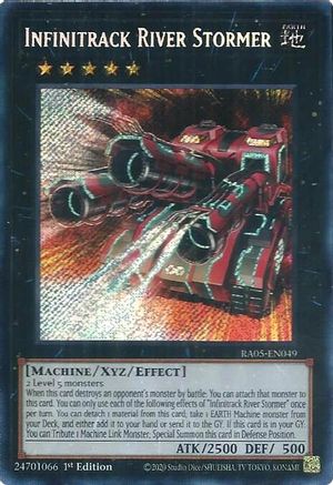 Infinitrack River Stormer (Secret Rare) (RA05-EN049) - Rarity Collection 5 1st Edition