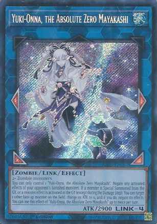 Yuki-Onna, the Absolute Zero Mayakashi (Secret Rare) (RA05-EN057) - Rarity Collection 5 1st Edition