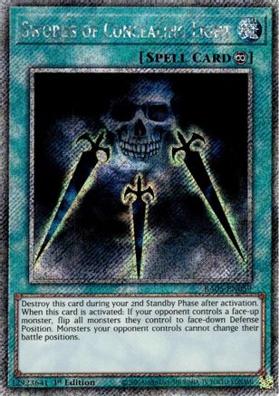 Swords of Concealing Light (Platinum Secret Rare) (RA05-EN059) - Rarity Collection 5 1st Edition