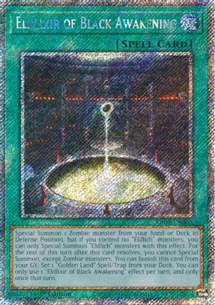 Eldlixir of Black Awakening (Platinum Secret Rare) (RA05-EN065) - Rarity Collection 5 1st Edition