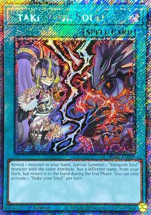 Stake your Soul! (Platinum Secret Rare) (RA05-EN069) - Rarity Collection 5 1st Edition