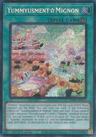 YummyusmentMignon (Secret Rare) (RA05-EN073) - Rarity Collection 5 1st Edition