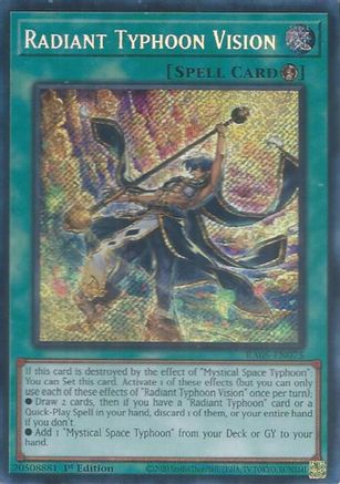 Radiant Typhoon Vision (Secret Rare) (RA05-EN075) - Rarity Collection 5 1st Edition