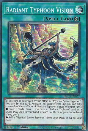 Radiant Typhoon Vision (RA05-EN075) - Rarity Collection 5 1st Edition