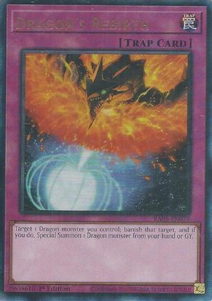 Dragon's Rebirth (Ultimate Rare) (RA05-EN078) - Rarity Collection 5 1st Edition