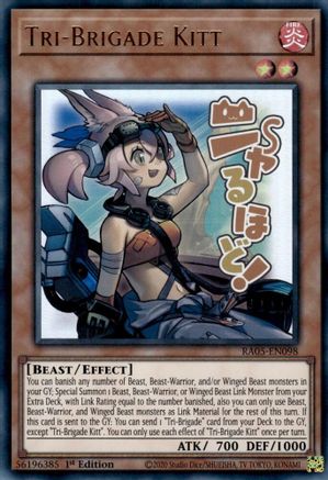 Tri-Brigade Kitt (RA05-EN098) - Rarity Collection 5 1st Edition