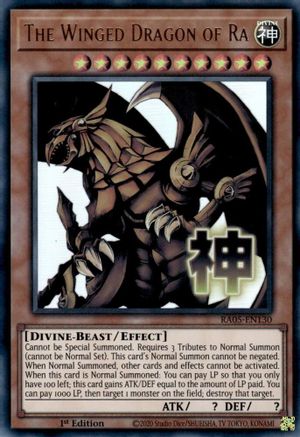 The Winged Dragon of Ra (RA05-EN130) - Rarity Collection 5 1st Edition