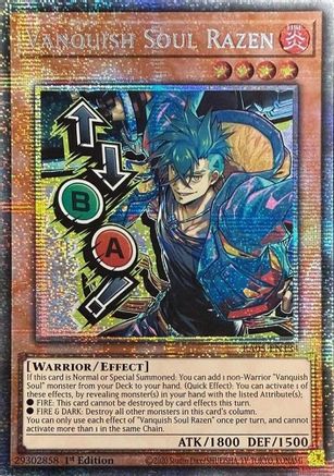 Vanquish Soul Razen (Starlight Rare) (Stamp) (RA05-EN134) - Rarity Collection 5 1st Edition