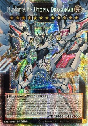 Number 99: Utopia Dragonar (Starlight Rare) (RA05-EN144) - Rarity Collection 5 1st Edition