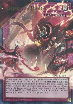 Dominus Purge (Extended Art) (RA05-EN150) - Rarity Collection 5 1st Edition