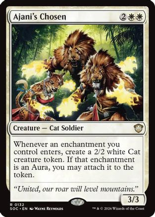Ajani's Chosen (SOC-132) - Commander: Secrets of Strixhaven