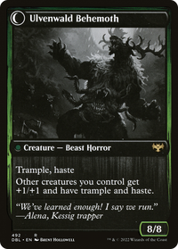 Ulvenwald Oddity (DBL-492) - Innistrad: Double Feature: (Double Faced Transform) Foil