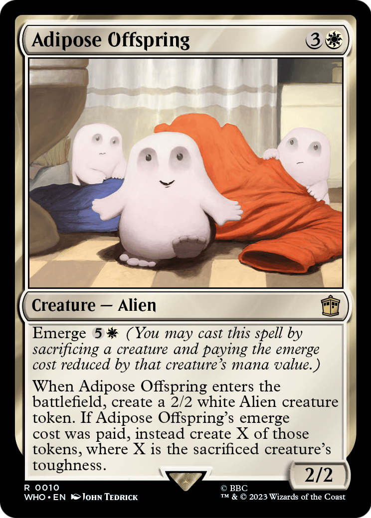 Adipose Offspring (WHO-010) - Doctor Who Foil