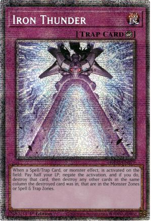 Iron Thunder (Starlight Rare) (RA05-EN079) - Rarity Collection 5 1st Edition
