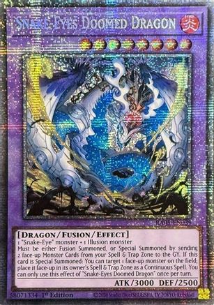 Snake-Eyes Doomed Dragon (Starlight Rare) (RA05-EN039) - Rarity Collection 5 1st Edition