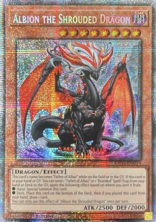 Albion the Shrouded Dragon (Starlight Rare) (RA05-EN019) - Rarity Collection 5 1st Edition