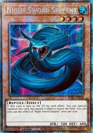 Night Sword Serpent (Starlight Rare) (RA05-EN020) - Rarity Collection 5 1st Edition