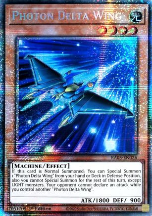 Photon Delta Wing (Starlight Rare) (RA05-EN026) - Rarity Collection 5 1st Edition