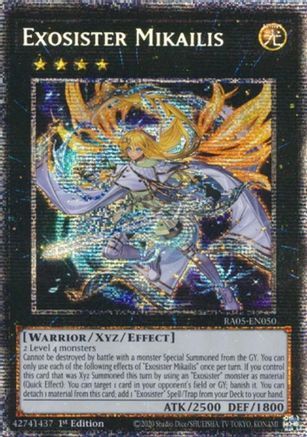 Exosister Mikailis (Starlight Rare) (RA05-EN050) - Rarity Collection 5 1st Edition