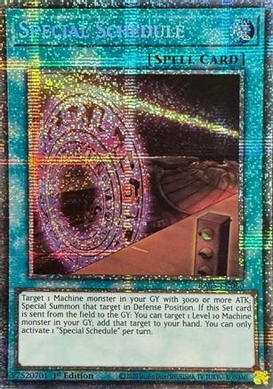 Special Schedule (Starlight Rare) (RA05-EN060) - Rarity Collection 5 1st Edition