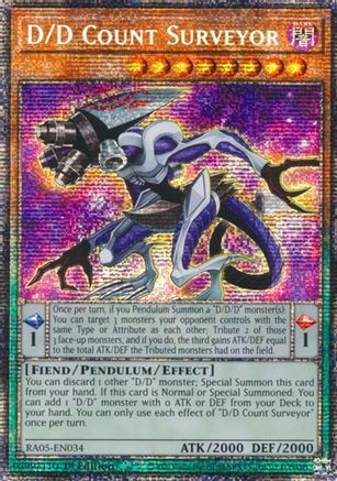 D/D Count Surveyor (Starlight Rare) (RA05-EN034) - Rarity Collection 5 1st Edition