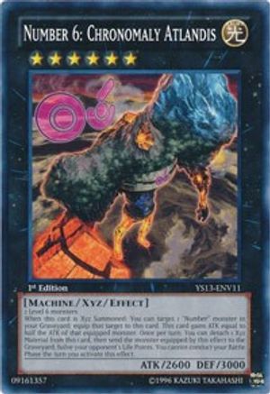 Number 6: Chronomaly Atlandis (YS13-ENV11) - Super Starter: V for Victory Power-Up Pack Limited