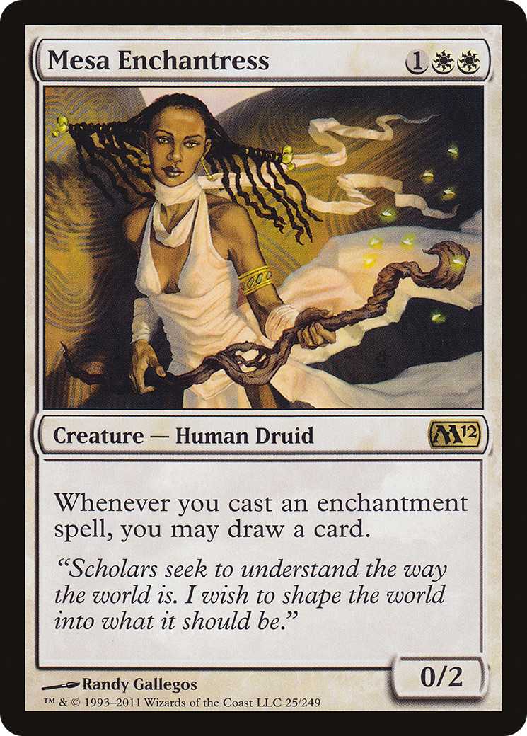 Mesa Enchantress (M12-025) - Magic 2012 Foil