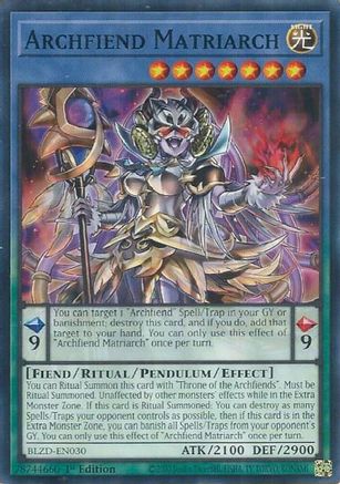 Archfiend Matriarch (BLZD-EN030) - Blazing Dominion 1st Edition