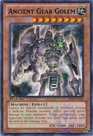 Ancient Gear Golem (Mosaic Rare) (BP02-EN035) - Battle Pack 2: War of the Giants 1st Edition