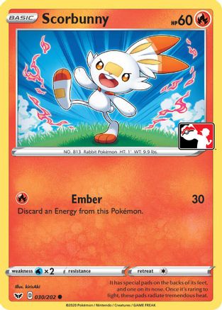Scorbunny (Library Exclusive) 031  - Reverse Holofoil Miscellaneous Cards & Products - Common