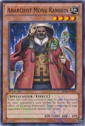 Anarchist Monk Ranshin (Mosaic Rare) (BP02-EN092) - Battle Pack 2: War of the Giants Unlimited